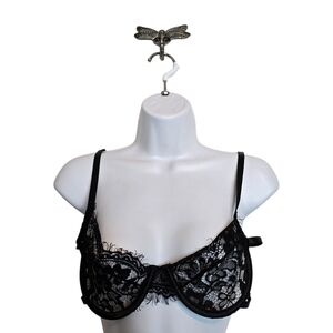 🔴 3/$15 Sexy Black Lace Strappy Bra M